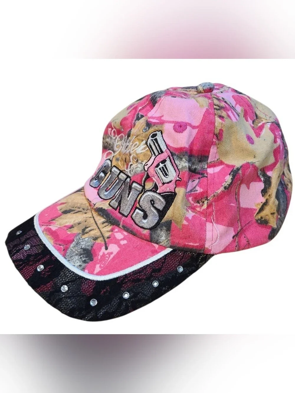 Glitter & Guns Camouflage Baseball HAT